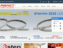 Tablet Screenshot of perfect-led.com